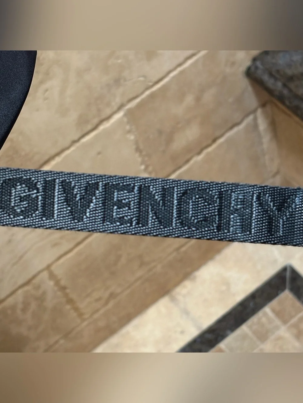 Givenchy black nylon logo backpack